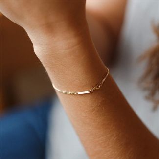 Clara Gold ID Bracelet