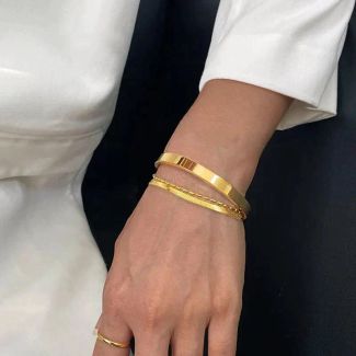 Delilah Gold Cuff Bracelet
