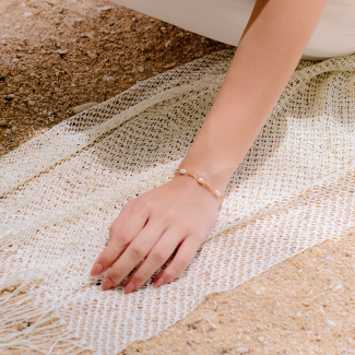 Seraphine Pearl Gold Bracelet